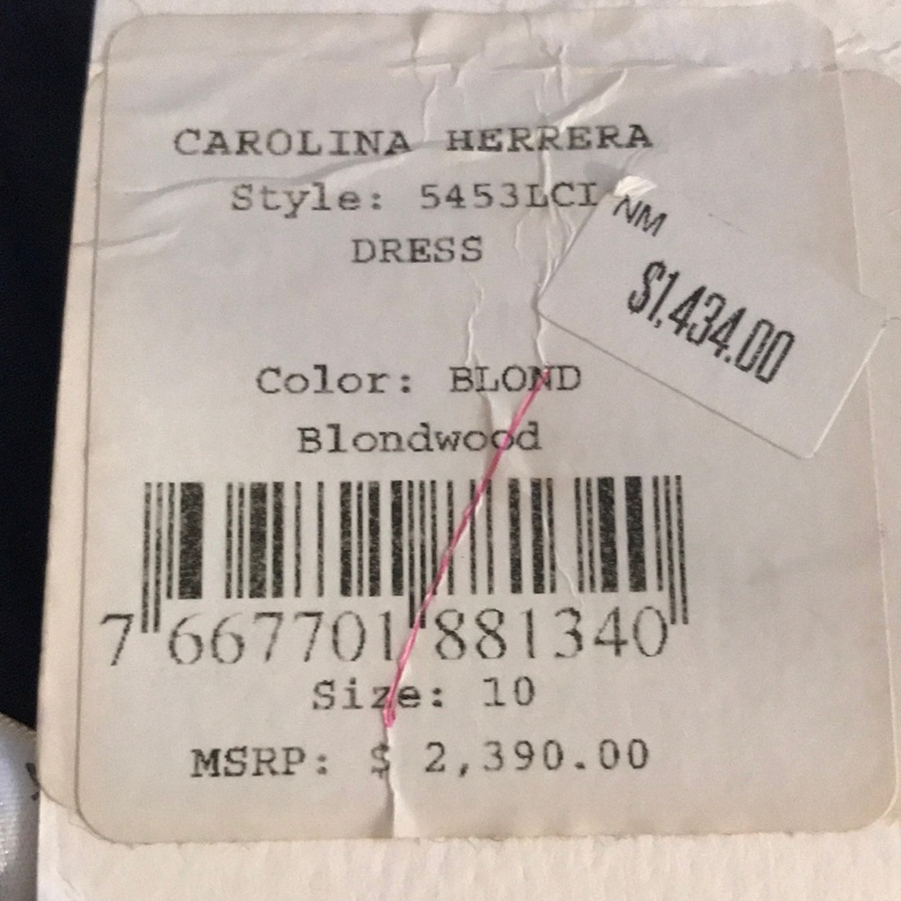 NWT🇮🇹Carolina Herrera Dress Size 10 Made In Italy  Retail $2,390